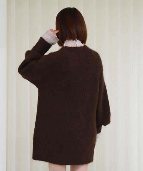 archives(アルシーヴ)の「ドットチュールハイネックTOPS(Tシャツ/カットソー・レディース・アイボリー/ブラック/グレー・MEDIUM)」の12枚目の写真