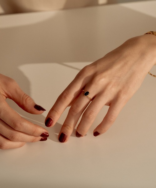 novice(ノーヴィス)の「【novice】Classic Stone Motif Ring(リング・レディース・シルバー/ゴールド・FREE)」の4枚目の写真