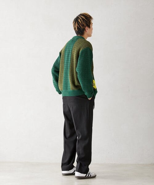 CALIFORNIA クロシェアミ ニットカーディガン 'EMB FLOWER