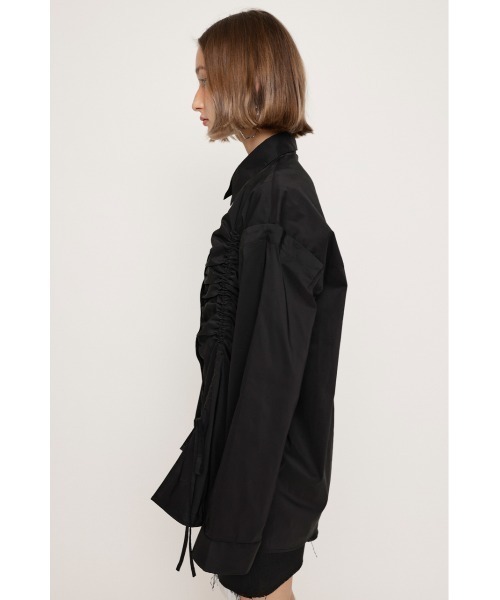 SLY（スライ）の「【再入荷】OPEN SHOULDER DROST SH オープン ショルダー ドロスト シャツ リボン（シャツ/ブラウス・レディース・ブラック/ライトブルー/ホワイト・FREE）」の14枚目の写真