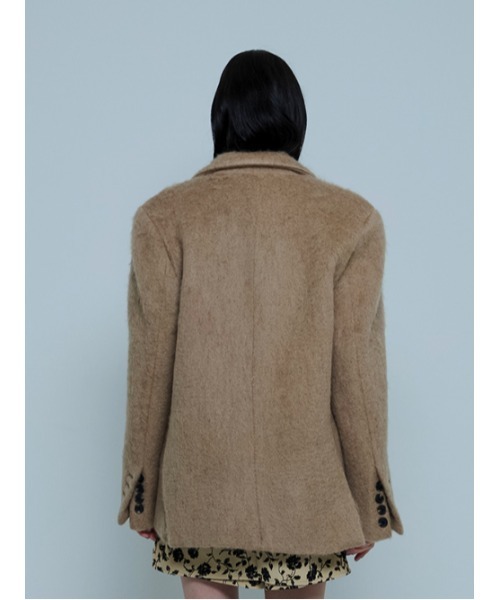 AMAIL（アマイル）の「Wool Standard Jacket（テーラードジャケット・レディース・ベージュ/ブラック・FREE）」の11枚目の写真