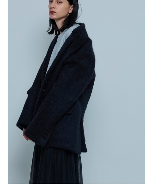 AMAIL（アマイル）の「Wool Standard Jacket（テーラードジャケット・レディース・ベージュ/ブラック・FREE）」の13枚目の写真