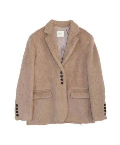 AMAIL（アマイル）の「Wool Standard Jacket（テーラードジャケット・レディース・ベージュ/ブラック・FREE）」の19枚目の写真