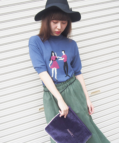 merry jenny(メリージェニー)の「danceニット(ニット/セーター・レディース・ネイビー/ピンク/グレー・FREE)」の12枚目の写真