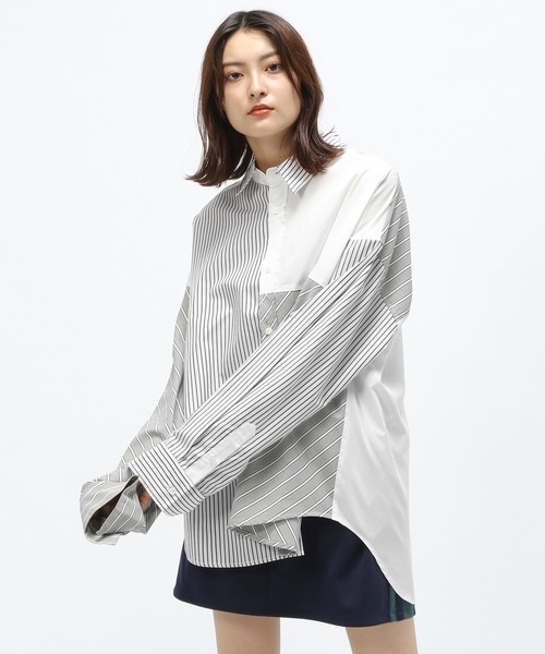 Anui（アニュイ）の「【UNISEX】ランダムパターンシャツ（シャツ/ブラウス・レディース・ブルー系その他/グレー系その他・MEDIUM）」の2枚目の写真