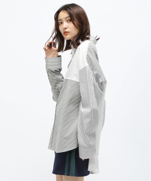 Anui（アニュイ）の「【UNISEX】ランダムパターンシャツ（シャツ/ブラウス・レディース・ブルー系その他/グレー系その他・MEDIUM）」の3枚目の写真