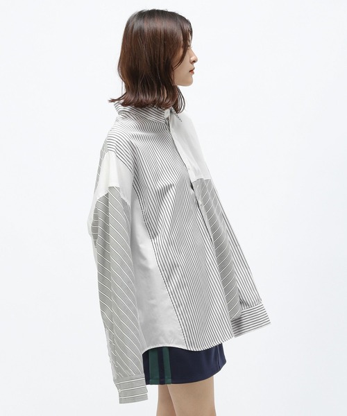 Anui（アニュイ）の「【UNISEX】ランダムパターンシャツ（シャツ/ブラウス・レディース・ブルー系その他/グレー系その他・MEDIUM）」の4枚目の写真