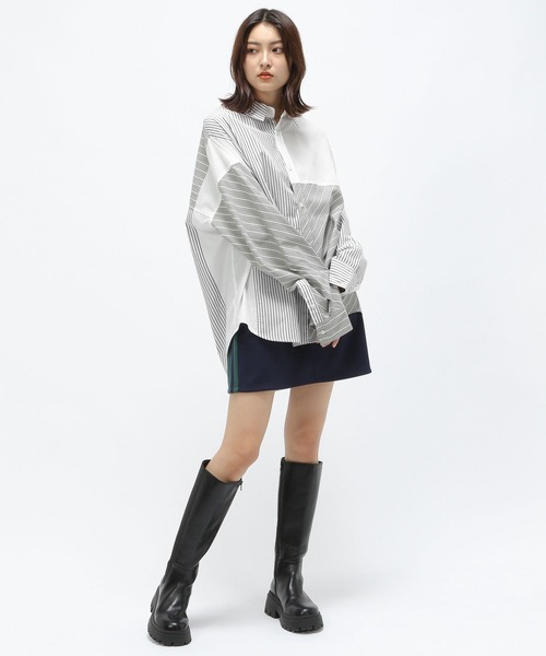 Anui（アニュイ）の「【UNISEX】ランダムパターンシャツ（シャツ/ブラウス・レディース・ブルー系その他/グレー系その他・MEDIUM）」の7枚目の写真