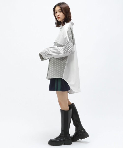 Anui（アニュイ）の「【UNISEX】ランダムパターンシャツ（シャツ/ブラウス・レディース・ブルー系その他/グレー系その他・MEDIUM）」の8枚目の写真