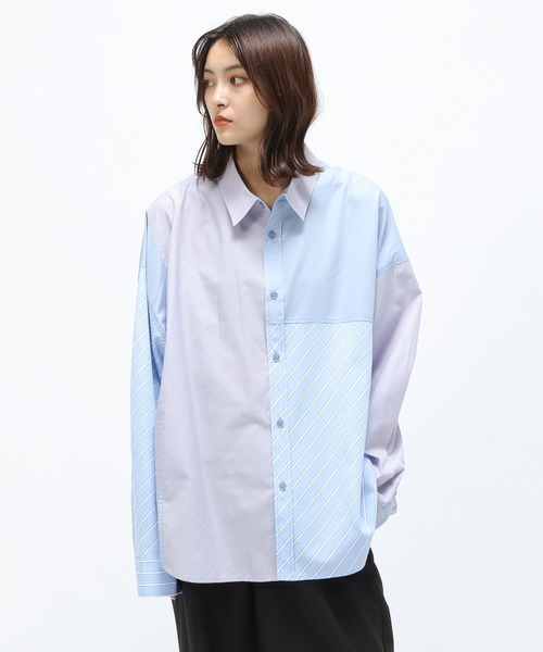 Anui（アニュイ）の「【UNISEX】ランダムパターンシャツ（シャツ/ブラウス・レディース・ブルー系その他/グレー系その他・MEDIUM）」の12枚目の写真