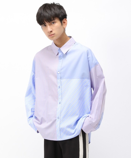 Anui（アニュイ）の「【UNISEX】ランダムパターンシャツ（シャツ/ブラウス・レディース・ブルー系その他/グレー系その他・MEDIUM）」の21枚目の写真