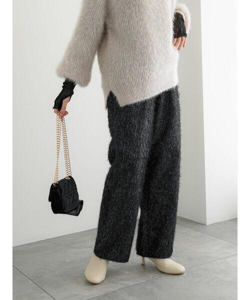 Te chichi（テチチ）の「フリンジジャカードワイドパンツ（その他パンツ・レディース・オフホワイト/ブラック・F）」の21枚目の写真