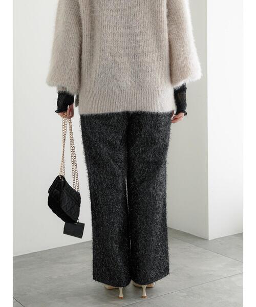 Te chichi（テチチ）の「フリンジジャカードワイドパンツ（その他パンツ・レディース・オフホワイト/ブラック・F）」の22枚目の写真