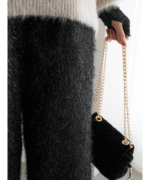 Te chichi（テチチ）の「フリンジジャカードワイドパンツ（その他パンツ・レディース・オフホワイト/ブラック・F）」の10枚目の写真