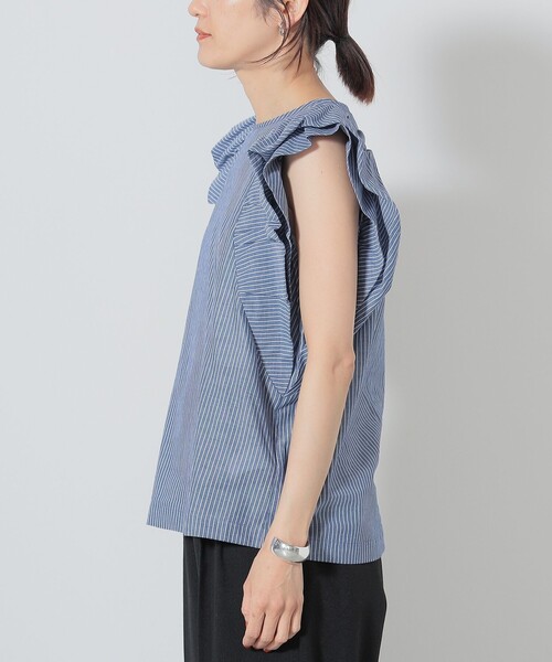 BEAMS HEART（ビームスハート）の「【5色展開】ボイル バルーンスリーブ ブラウス（シャツ/ブラウス・レディース・ブルー/オフホワイト/その他/ブラック/オレンジ・FREE）」の6枚目の写真