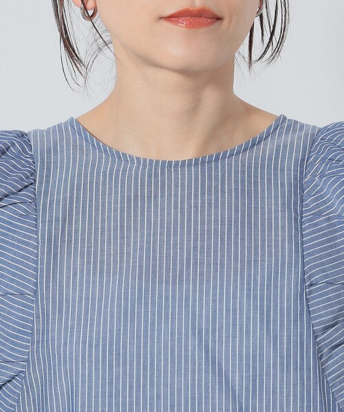 BEAMS HEART（ビームスハート）の「【5色展開】ボイル バルーンスリーブ ブラウス（シャツ/ブラウス・レディース・ブルー/オフホワイト/その他/ブラック/オレンジ・FREE）」の8枚目の写真