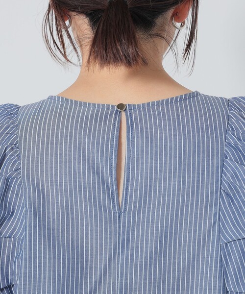 BEAMS HEART（ビームスハート）の「【5色展開】ボイル バルーンスリーブ ブラウス（シャツ/ブラウス・レディース・ブルー/オフホワイト/その他/ブラック/オレンジ・FREE）」の11枚目の写真