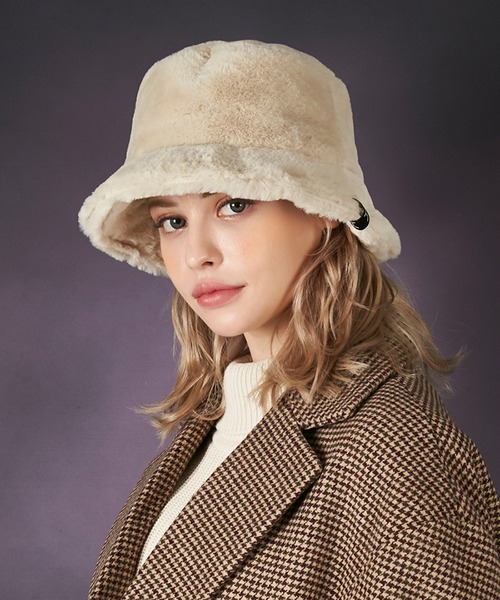 【セール】【VARZAR】バザール Fur logo point Bucket hat（ハット）｜VARZAR（バザール）