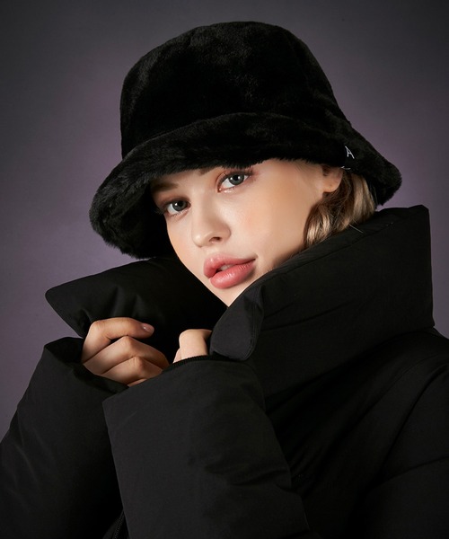 セール】【VARZAR】バザール Fur logo point Bucket hat（ハット