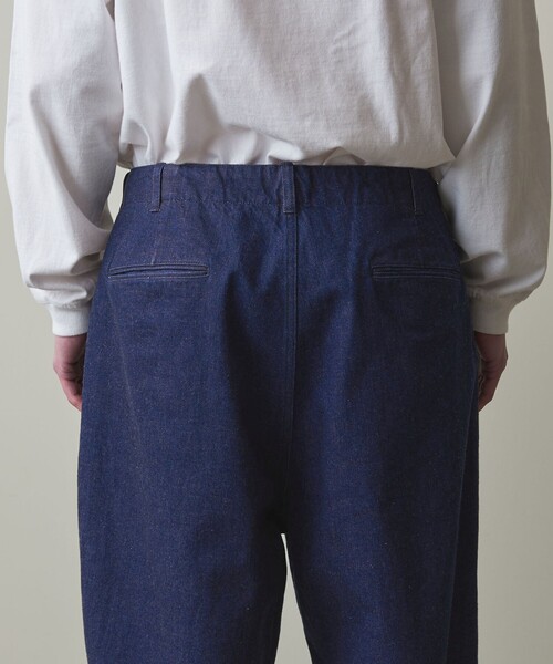 [未使用品]Steven Alan 12oz デニムトラウザーズ スラックス Steven Alan＞ 13.5oz デニム インツープリーツ ドレス