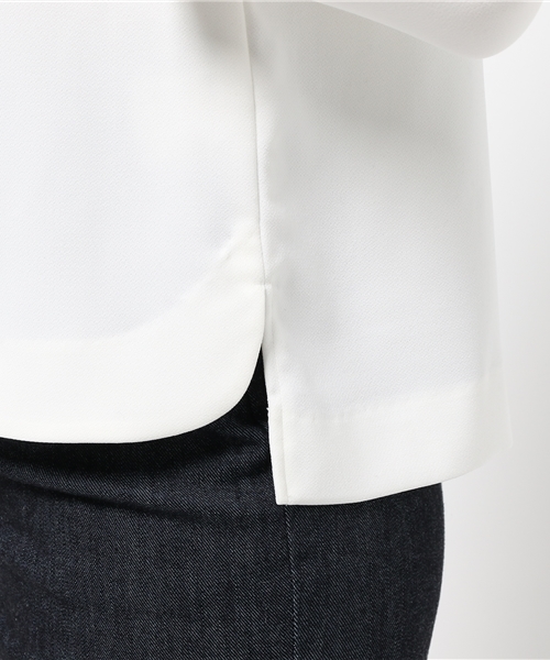 NATURAL BEAUTY BASIC（ナチュラルビューティーベーシック）の「【JJ 11月号掲載】ジョーゼットハイネックプルオーバー（シャツ/ブラウス・レディース・ネイビー/ホワイト・MEDIUM/SMALL）」の10枚目の写真