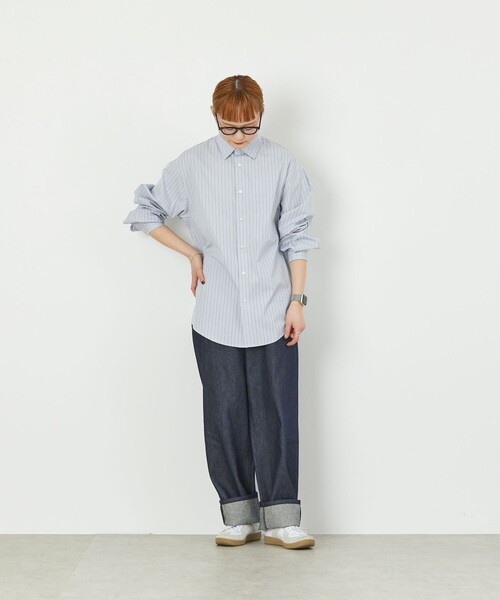 MACKINTOSH PHILOSOPHY(マッキントッシュ フィロソフィー)の「GREY LABEL 【THOMAS MASON】レギュラーカラーシャツ(シャツ/ブラウス・レディース・ブルー/ブルー系その他3/グレー系その他2・2/6)」の13枚目の写真