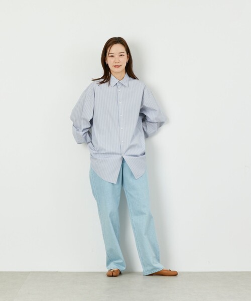 MACKINTOSH PHILOSOPHY(マッキントッシュ フィロソフィー)の「GREY LABEL 【THOMAS MASON】レギュラーカラーシャツ(シャツ/ブラウス・レディース・ブルー/ブルー系その他3/グレー系その他2・2/6)」の6枚目の写真