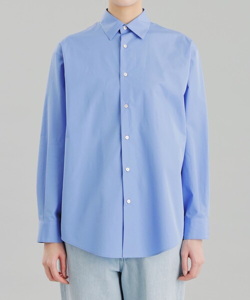 MACKINTOSH PHILOSOPHY(マッキントッシュ フィロソフィー)の「GREY LABEL 【THOMAS MASON】レギュラーカラーシャツ(シャツ/ブラウス・レディース・ブルー/ブルー系その他3/グレー系その他2・2/6)」の4枚目の写真