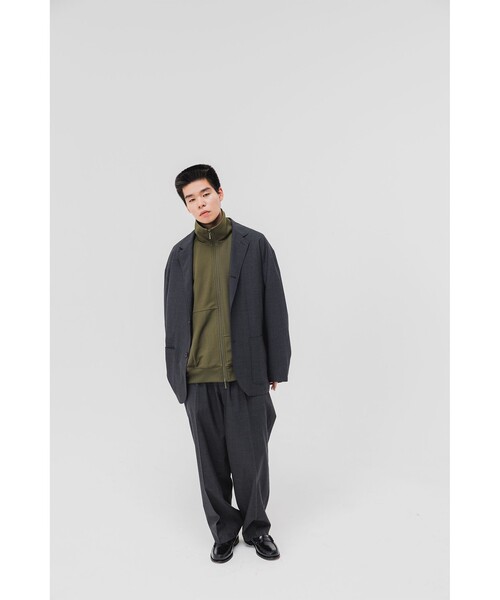 BEAMS(ビームス)の「BEAMS / クレイジー トラックジャケット(ジャージ・メンズ・ブラック/オリーブ・S/M/L/XL)」の3枚目の写真