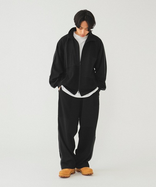 BEAMS(ビームス)の「BEAMS / クレイジー トラックジャケット(ジャージ・メンズ・ブラック/オリーブ・S/M/L/XL)」の13枚目の写真