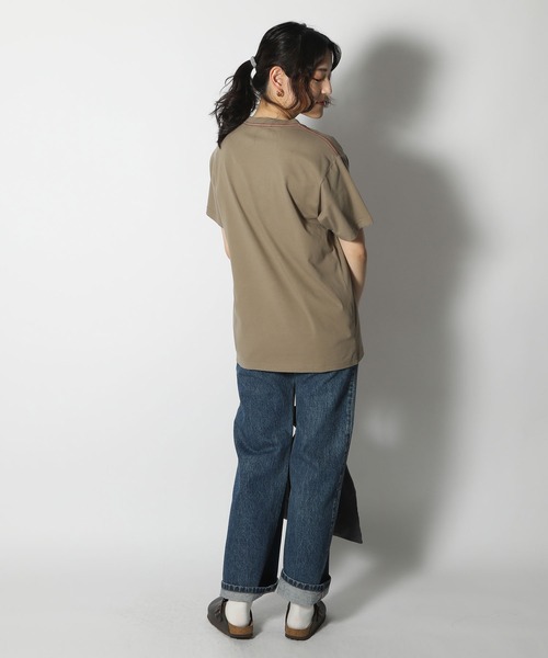 Snow Peak（スノーピーク）の「Soft Cotton Logo Short Sleeve T-Shirt（Tシャツ/カットソー・メンズ・ブラック/ベージュ/ホワイト/ブルー系その他/オレンジ・1/L/M/S/XXL/XL）」の19枚目の写真