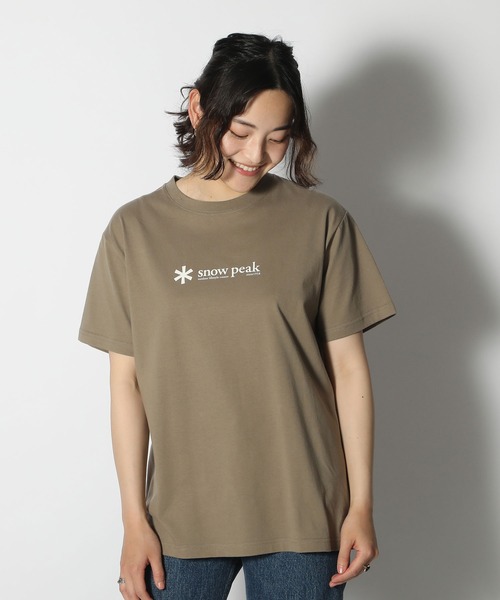 Snow Peak（スノーピーク）の「Soft Cotton Logo Short Sleeve T-Shirt（Tシャツ/カットソー・メンズ・ブラック/ベージュ/ホワイト/ブルー系その他/オレンジ・1/L/M/S/XXL/XL）」の21枚目の写真