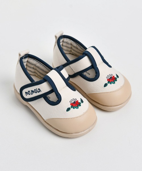 【セール】ワンポイントフラワーメロディシューズ（その他シューズ）｜moimoln（モイモルン）