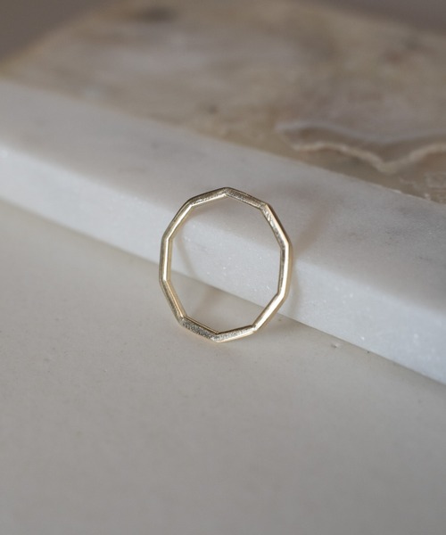 WALK IN CLOSET(ウォークインクローゼット)の「SENTI_FINE RING ANGLE GD(リング・メンズ・ゴールド・14号/17号)」の4枚目の写真