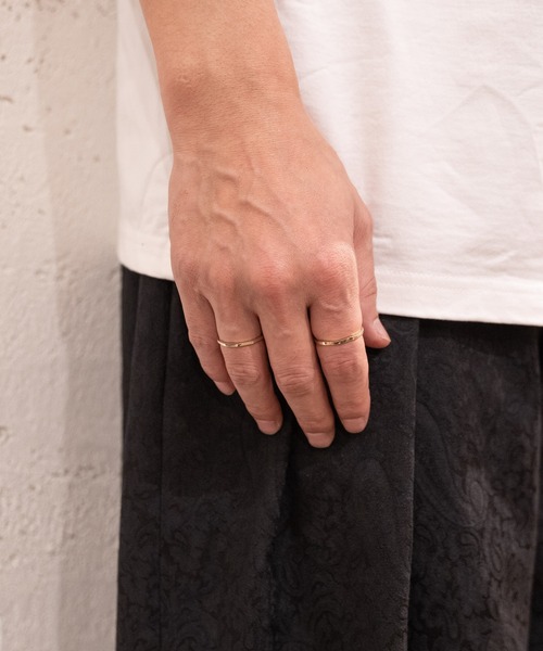 WALK IN CLOSET(ウォークインクローゼット)の「SENTI_FINE RING ANGLE GD(リング・メンズ・ゴールド・14号/17号)」の6枚目の写真