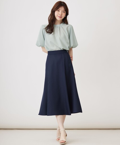 ANY SIS（エニィスィス）の「【速乾・接触冷感】スムージーポリエステル フレアスカート（スカート・レディース・パイングリーン系/ネイビー系9/グレー系/スカイブルー系/ピンク系・2/1/3）」の20枚目の写真