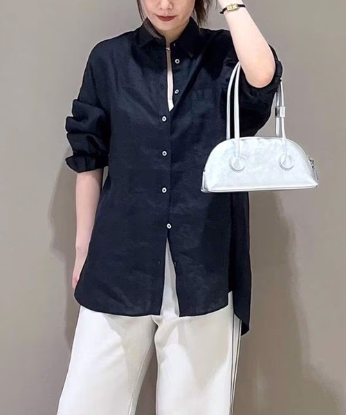 BABYLONE（バビロン）の「リネンBIGシルエットシャツ（シャツ