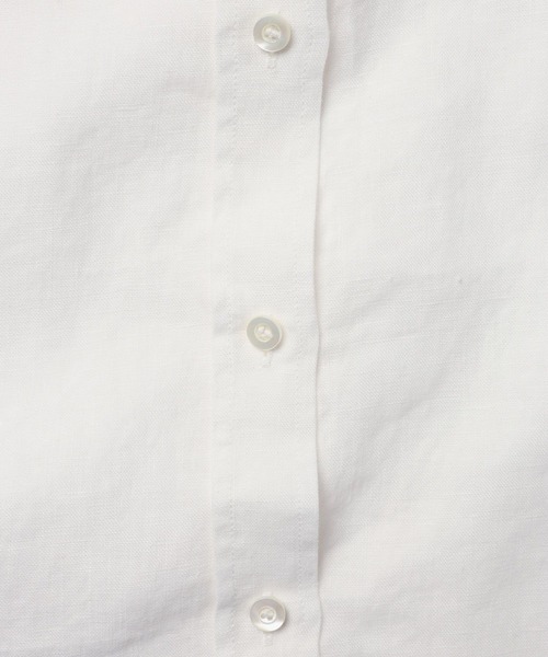 BABYLONE（バビロン）の「リネンBIGシルエットシャツ（シャツ/ブラウス・レディース・オフホワイト/ブラック/グレイッシュベージュ・フリー）」の10枚目の写真