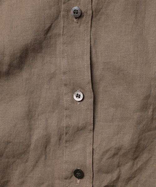 BABYLONE（バビロン）の「リネンBIGシルエットシャツ（シャツ/ブラウス・レディース・オフホワイト/ブラック/グレイッシュベージュ・フリー）」の11枚目の写真