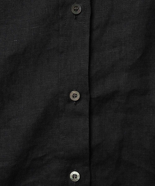 BABYLONE（バビロン）の「リネンBIGシルエットシャツ（シャツ/ブラウス・レディース・オフホワイト/ブラック/グレイッシュベージュ・フリー）」の12枚目の写真