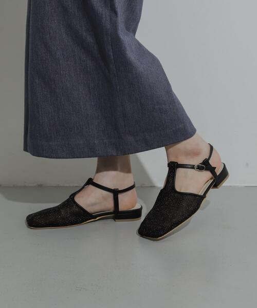 SENSE OF PLACE by URBAN RESEARCH（センスオブプレイスバイアーバンリサーチ）の「Tストラップメッシュサンダル（その他シューズ・レディース・シルバー/ブラック/ゴールド・SMALL/MEDIUM/LARGE）」の11枚目の写真