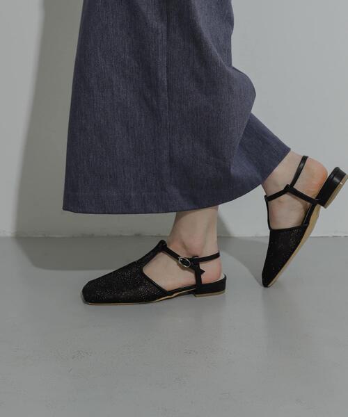 SENSE OF PLACE by URBAN RESEARCH（センスオブプレイスバイアーバンリサーチ）の「Tストラップメッシュサンダル（その他シューズ・レディース・シルバー/ブラック/ゴールド・SMALL/MEDIUM/LARGE）」の12枚目の写真
