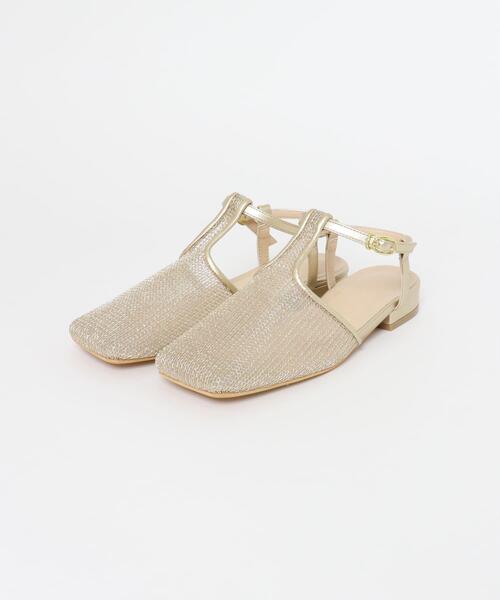 SENSE OF PLACE by URBAN RESEARCH（センスオブプレイスバイアーバンリサーチ）の「Tストラップメッシュサンダル（その他シューズ・レディース・シルバー/ブラック/ゴールド・SMALL/MEDIUM/LARGE）」の6枚目の写真