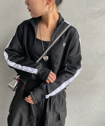[FRED PERRY/フレッドペリー] クロップドデザイン トラックジャケット