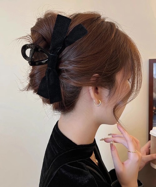 E&C closet…（イーアンドシークローゼット）の「リボンヘアクリップ（バレッタ/ヘアクリップ・レディース・ブラック/ブラック系その他・FREE）」の22枚目の写真