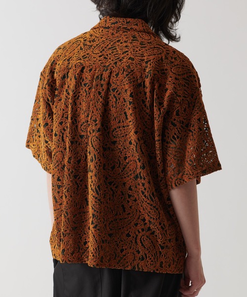 Lui's（ルイス）の「ペイズリーモールレースシャツ（シャツ/ブラウス・メンズ・キャメル/オフホワイト/ブラック/ブルー/ネイビー・S/M）」の20枚目の写真