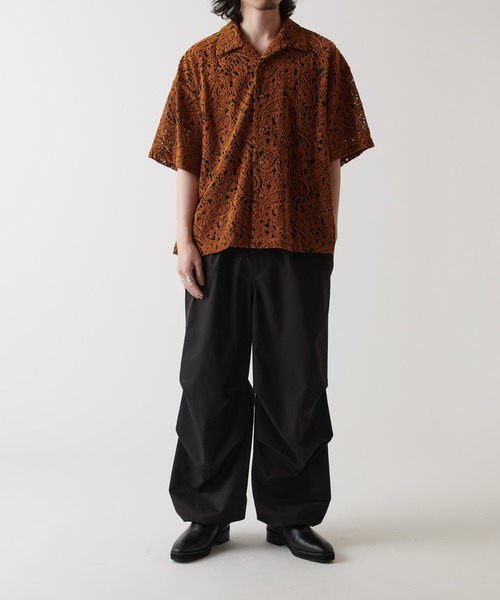 Lui's（ルイス）の「ペイズリーモールレースシャツ（シャツ/ブラウス・メンズ・キャメル/オフホワイト/ブラック/ブルー/ネイビー・S/M）」の21枚目の写真