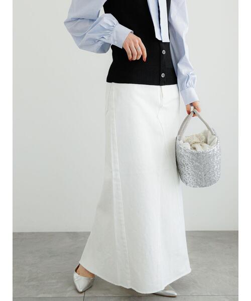 Te chichi（テチチ）の「【松井愛莉着用】ホワイトデニムロングスカート（スカート・レディース・ホワイト・M/S）」の8枚目の写真