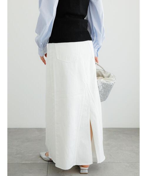 Te chichi（テチチ）の「【松井愛莉着用】ホワイトデニムロングスカート（スカート・レディース・ホワイト・M/S）」の10枚目の写真