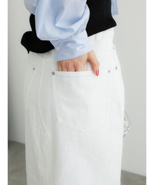 Te chichi（テチチ）の「【松井愛莉着用】ホワイトデニムロングスカート（スカート・レディース・ホワイト・M/S）」の13枚目の写真
